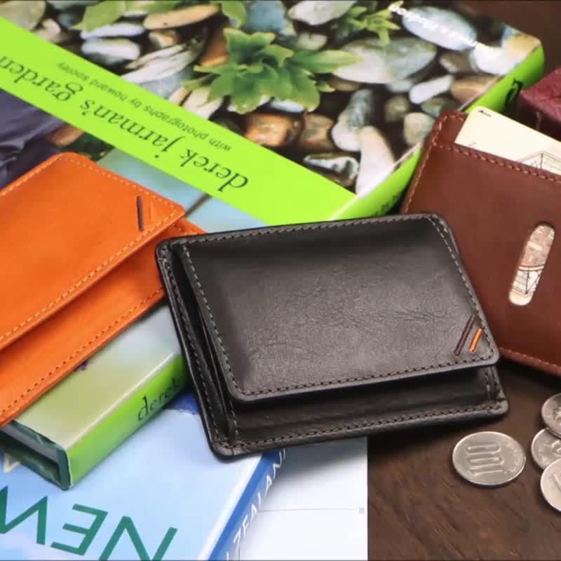 革職人  LEATHER FACTORY【DUALLINE Coin Case】Made in Japan - Coin Purses - Genuine Leather Multicolor