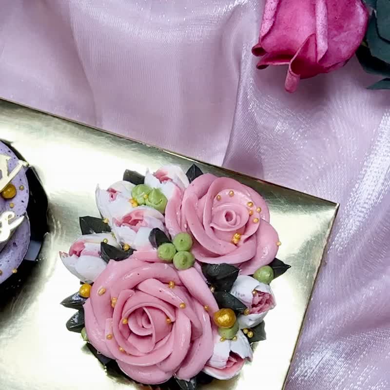 【獨家禮盒】寵愛媽咪6入金裝大杯糕禮盒/5天後發貨 - 蛋糕/甜點 - 新鮮食材 粉紅色