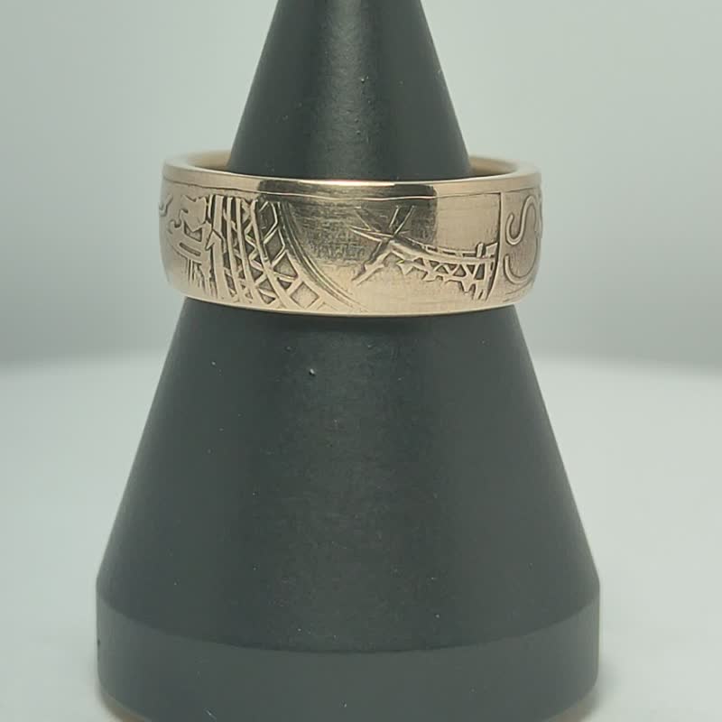 France Coin Ring 10 francs 1977, France Coin Ring Man, France Ring For Woman - 戒指 - 其他金屬 
