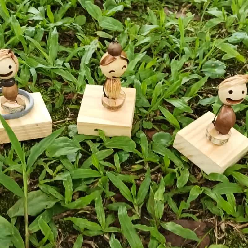 種子小精靈套圈圈遊戲(多種造形) - 擺飾/家飾品 - 其他材質 卡其色