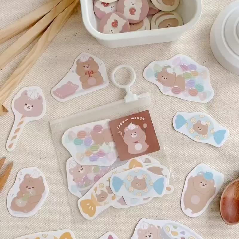 Buttermouse Fruit Candy Sticker Set - Stickers - Paper Brown