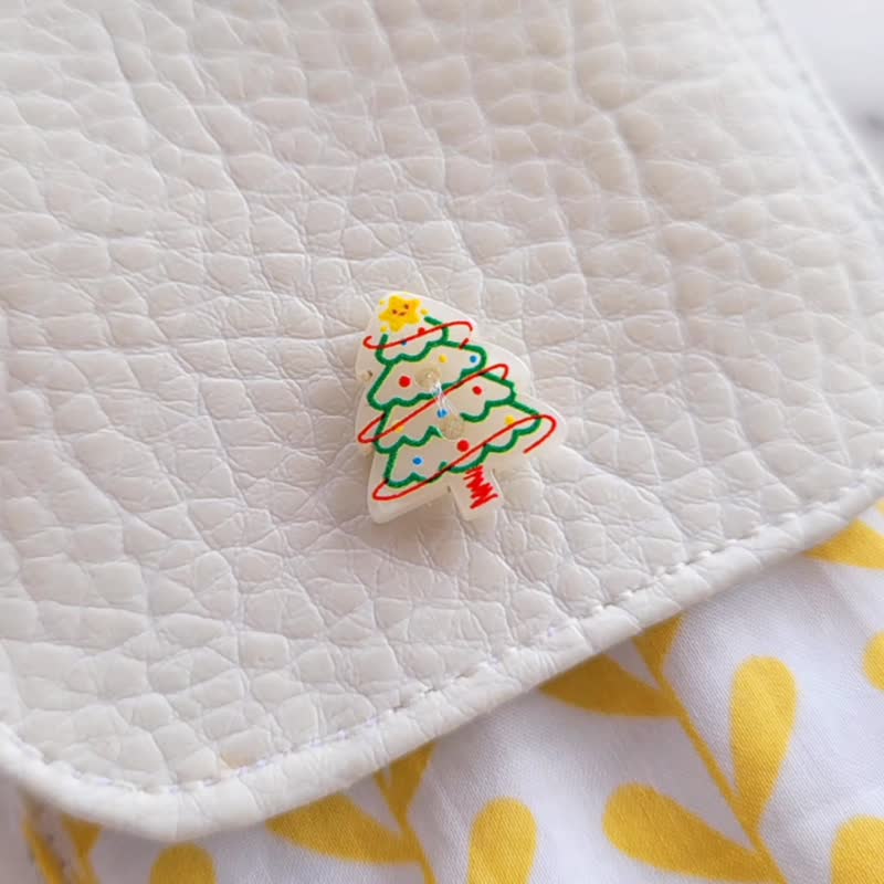 【可放22cm吸管】防水環保餐具袋/ 筆袋 親子餐具袋 聖誕樹 - 筷子/筷架 - 棉．麻 多色