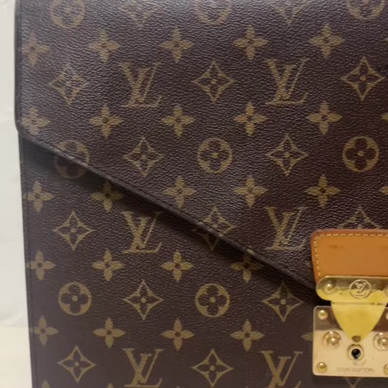 本物 ルイヴィトン コンセイエ ブリーフケース ビジネスバッグ ハンドバッグ モノグラム M53331 中古 - 公事包 - 其他材質 咖啡色