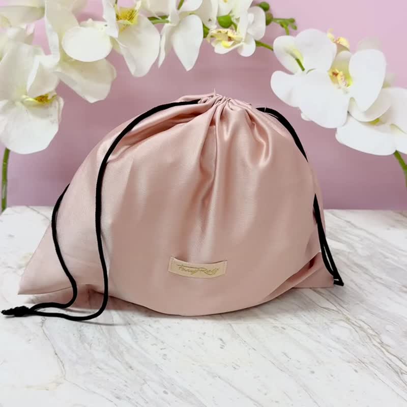 Just Fancy Pearl Simple Side Bag - กระเป๋าแมสเซนเจอร์ - หนังเทียม สึชมพู