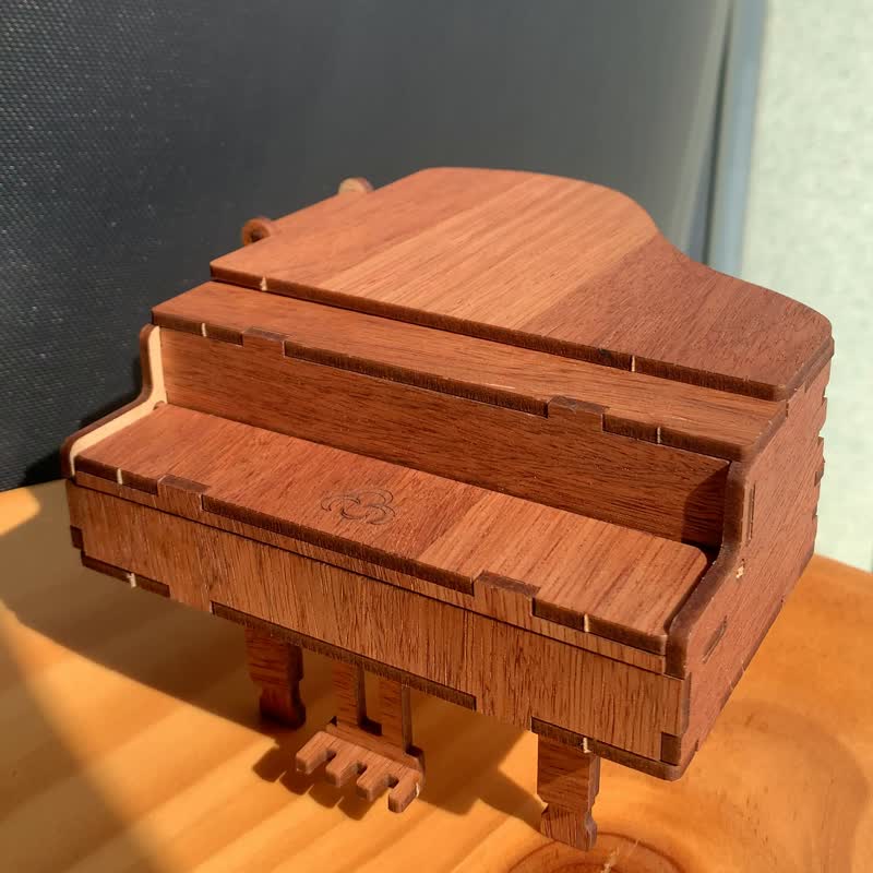【手作DIY】小鋼琴 音樂系 可愛 木製擺飾 質感 聖誕情人節 畢業 - 木工/竹藝/紙雕 - 木頭 橘色