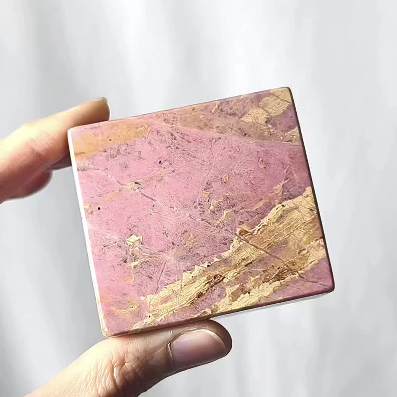 頂級 花蓮 薔薇輝石 玫瑰石 稀有色 紙鎮 收藏 擺件 單品 禮物 - 擺飾/家飾品 - 寶石 粉紅色