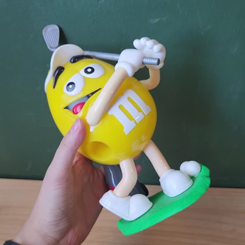 [Arctic second-hand groceries] M&M's Chocolate Golf Figure - Stuffed Dolls & Figurines - Plastic Yellow