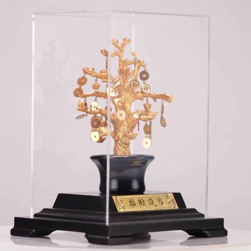 Lucky tree│Recommendations for opening and housewarming│Small display window│Customized gifts - Items for Display - 24K Gold Gold