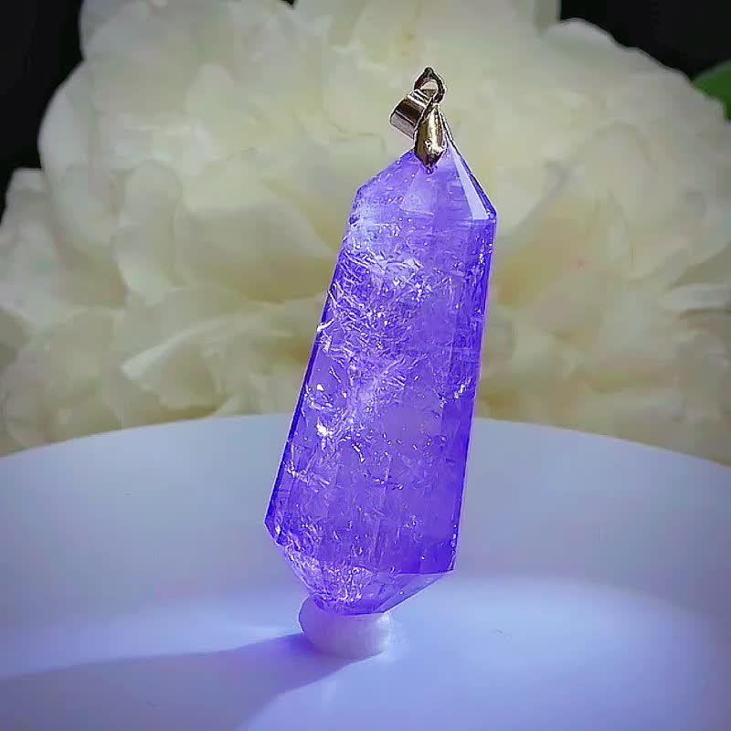 NO.45 VOGLE 沃格爾 紫水晶 沃格爾 紫晶 靈擺 項鍊 吊墜 大雙尖 - 項鍊 - 水晶 紫色
