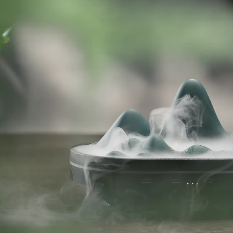 阿里山山霧陶瓷香氛機+5ml精油 - 香氛/精油/擴香 - 陶 