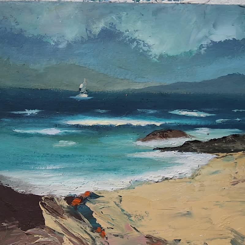 山景色 ⭐水彩画 金属製フレーム