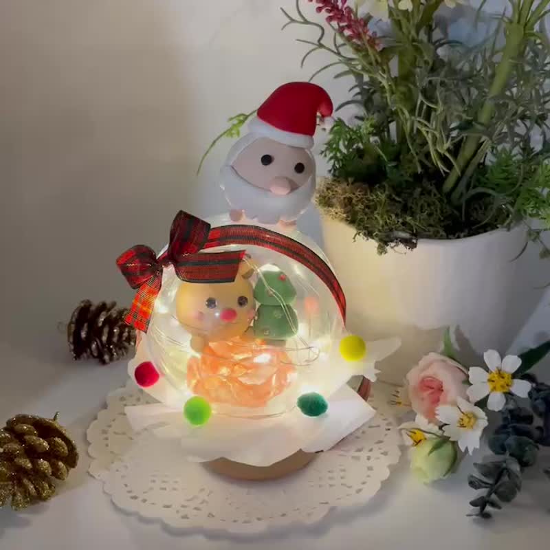 聖誕麋鹿波波球/聖誕交換禮物推薦 - 玩偶/公仔 - 黏土 