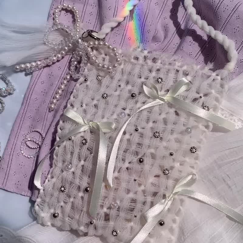 Weaving Kit) Beaded Woven Bag (+Video Tutorial) - 編織/刺繡/羊毛氈/縫紉 - 其他材質 