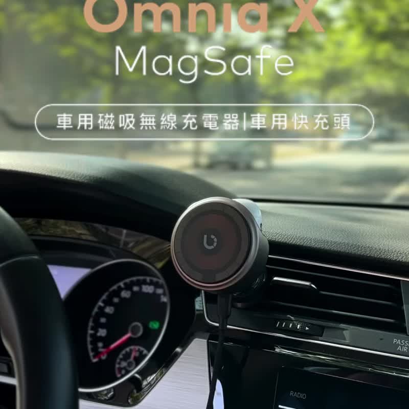 Omnia X MagSafe 車用磁吸無線充電器 - 無線充電盤/板/座 - 其他材質 金色