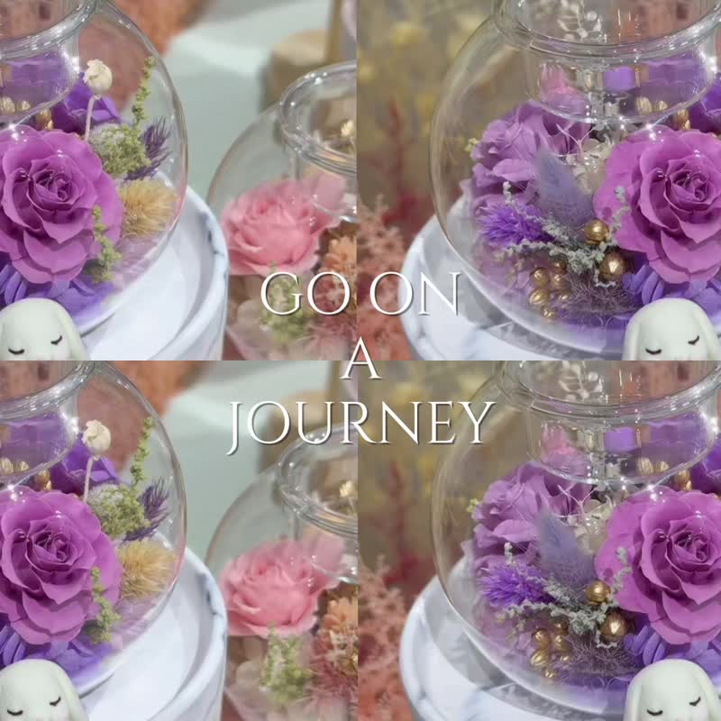 FengFlower [Eternal Rose Candle Holder] Undying Flowers/Dried Flowers/Candles/Gifts - ช่อดอกไม้แห้ง - พืช/ดอกไม้ 