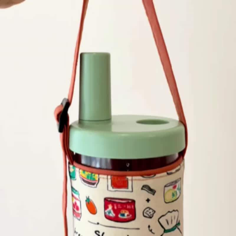 【Adjustable Handle Environmental Beverage Bag】 - Pitchers - Cotton & Hemp Multicolor