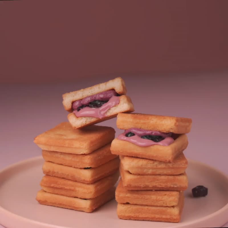 Simple Li Feimanbushi 2.0 | Ruby Cranberry Cream Sandwich Cake 10pcs - Snacks - Other Materials Red