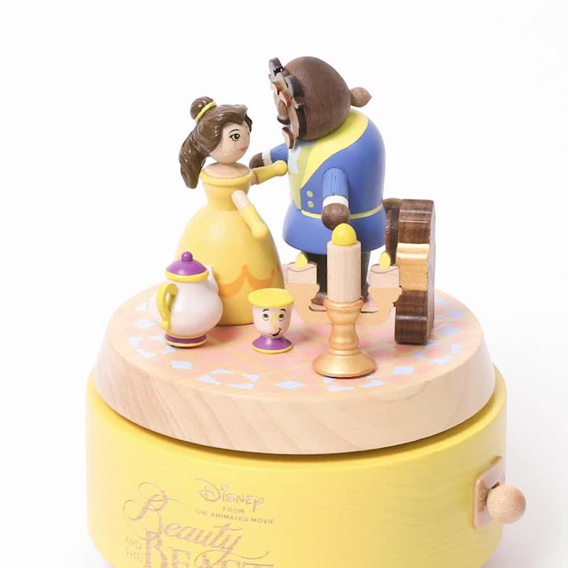 【Beauty and the Beast】Disney Music box | Wooderful life - Items for Display - Wood Multicolor