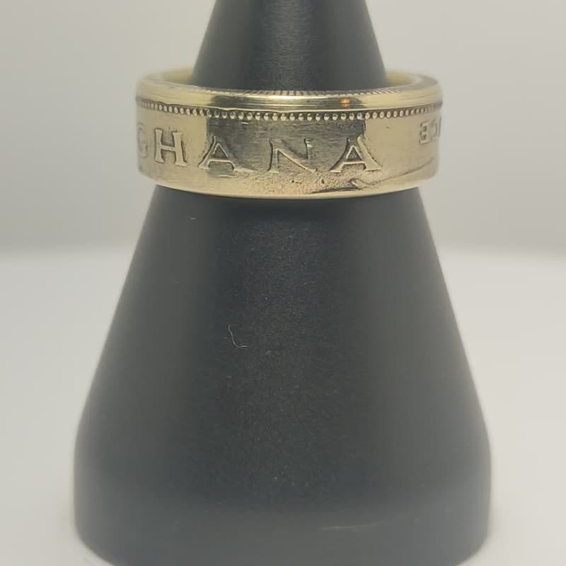 Coin Ring Ghana, Ghana Money Ring, Ghana Man Ring, Ghana Ring, Ghana Rings - 戒指 - 其他金屬 