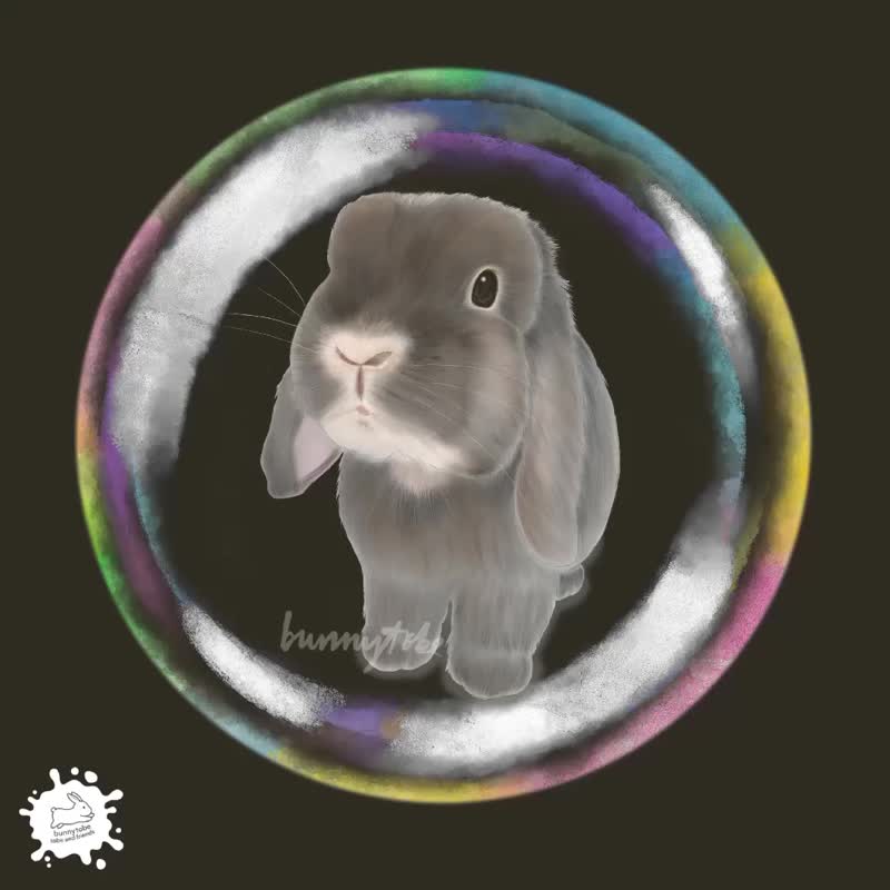 兔兔肖像晝 - 電子似顏繪/繪畫/插畫 - 其他材質 