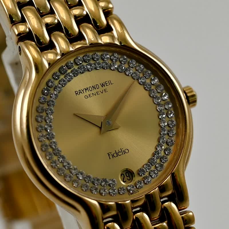 RAYMOND WEIL Geneve Fidelio 4702 Quartz Women's Watch 18K Gold Plated Swiss Made - นาฬิกาผู้หญิง - สแตนเลส สีทอง