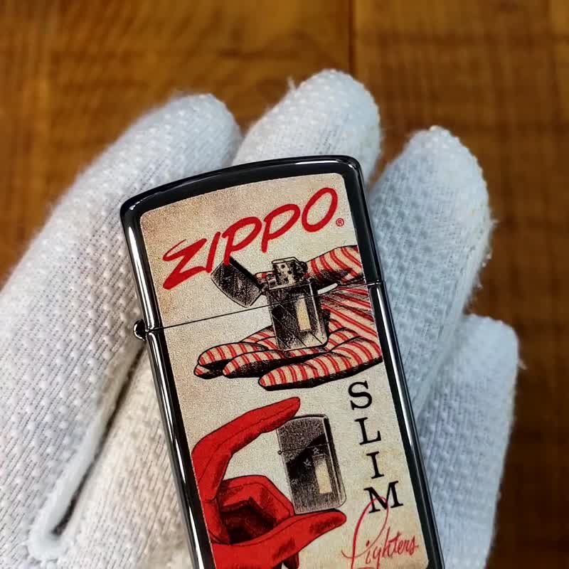 【ZIPPO官方旗艦店】復古海報(窄版)防風打火機 48396 - 其他 - 銅/黃銅 銀色