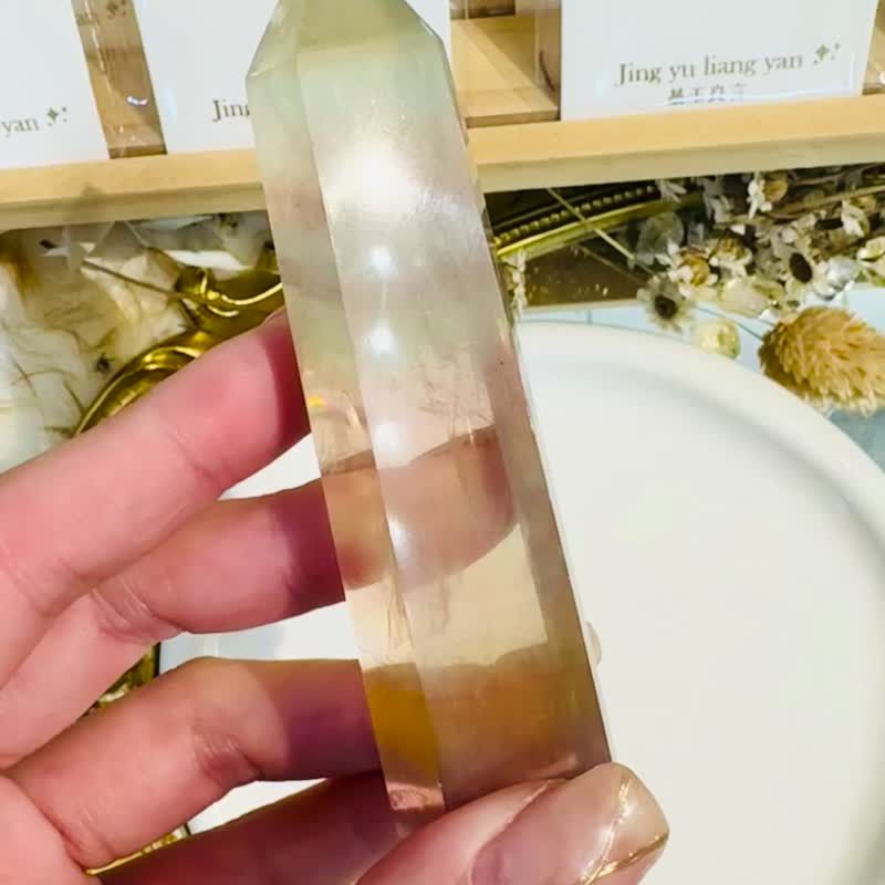 彩虹螢石柱擺件消磁淨化平衡身心靈舒緩壓力 - 擺飾/家飾品 - 水晶 多色