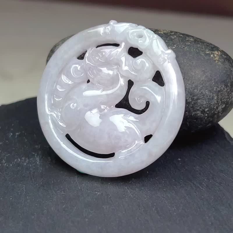 翡翠螭龍| 天然緬甸玉A貨翡翠 | 送禮 - 吊飾/掛飾 - 玉石 透明
