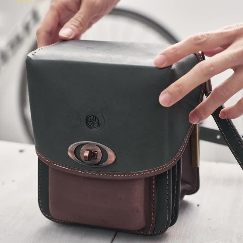 [Practical Gift] Kouzin Travel Bag-Camera Bag/Crossbody Bag/Side Bag/Film Machine Bag - กระเป๋าแมสเซนเจอร์ - หนังแท้ หลากหลายสี