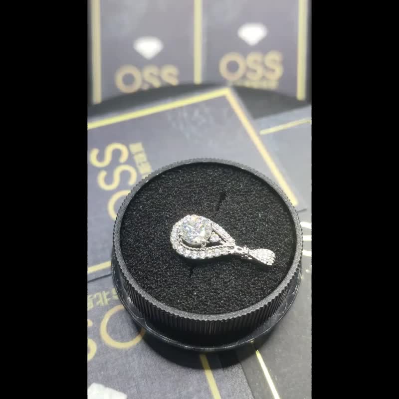 Moissanite Moissanite 1 carat engagement flower bud diamond ring Taipei store Cu