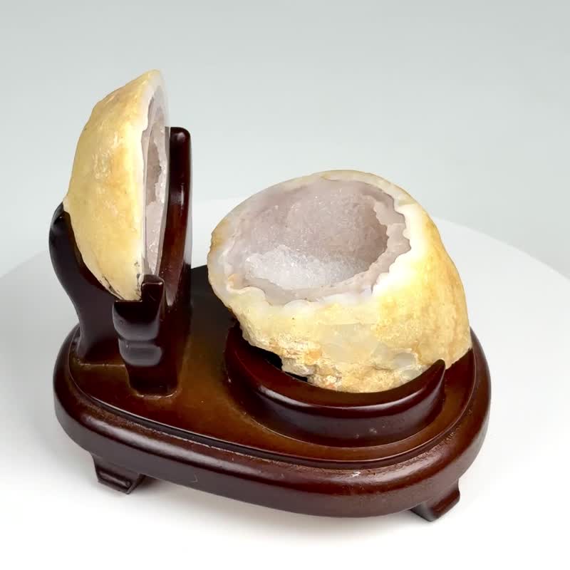 迷你瑪瑙聚寶盆-原皮 1240194 - 擺飾/家飾品 - 水晶 多色