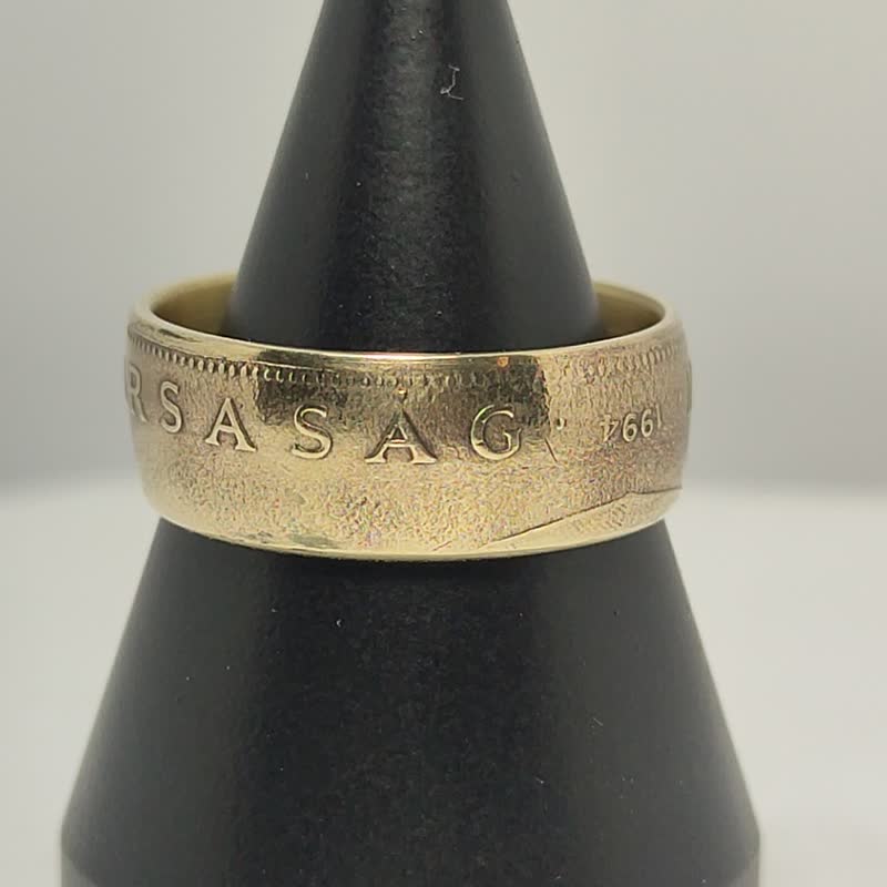 Hungary Coin Ring 100 forints 1995, Coin Ring Hungary, Ring For Woman Hungary - 戒指 - 其他金屬 