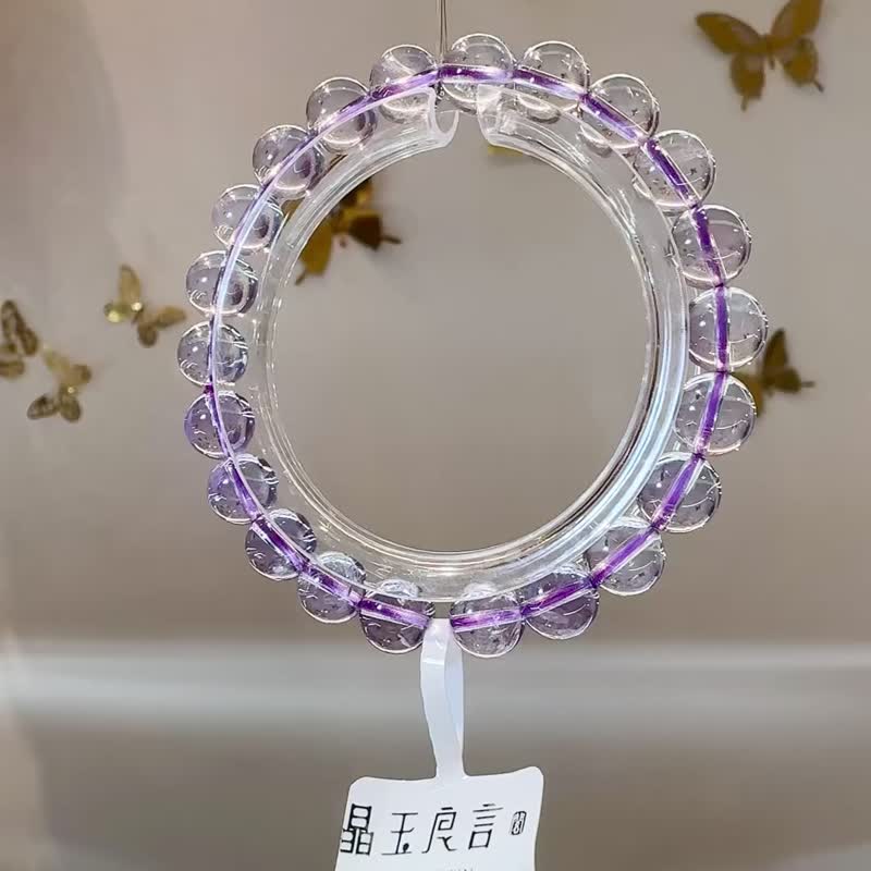 夢幻紫玉晶紫水晶8.5mm20g淨化療癒能量提升內涵自信 - 手鍊/手環 - 水晶 紫色