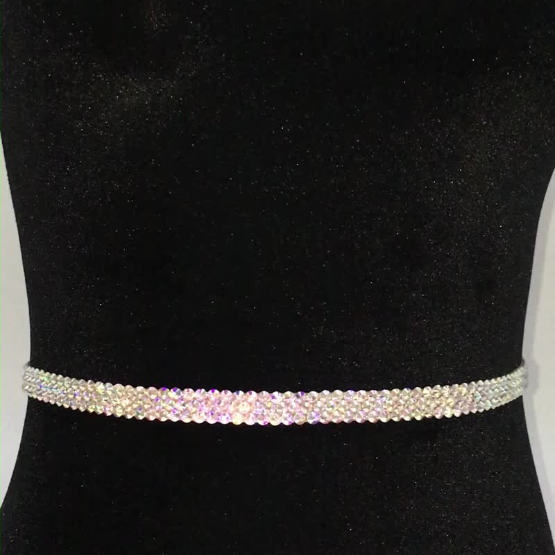 Rhinestone belt ballroom belt dance belt ballroom accessories dance belt - Belts - Glass 