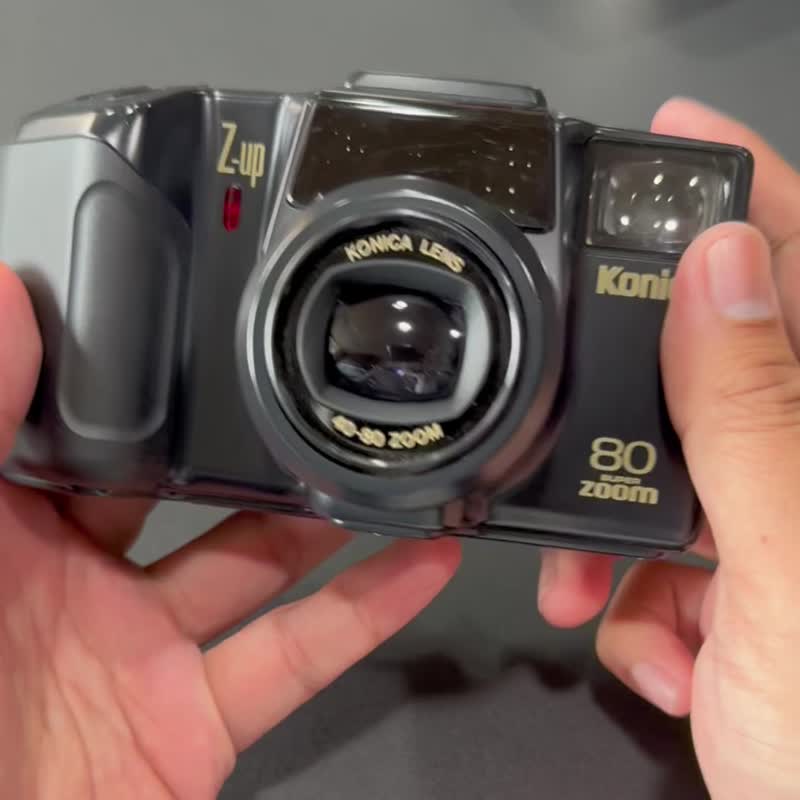 135 film Konica Z-UP 80 Zoom zoom point-and-shoot camera film camera film 85% ne - Cameras - Plastic Black