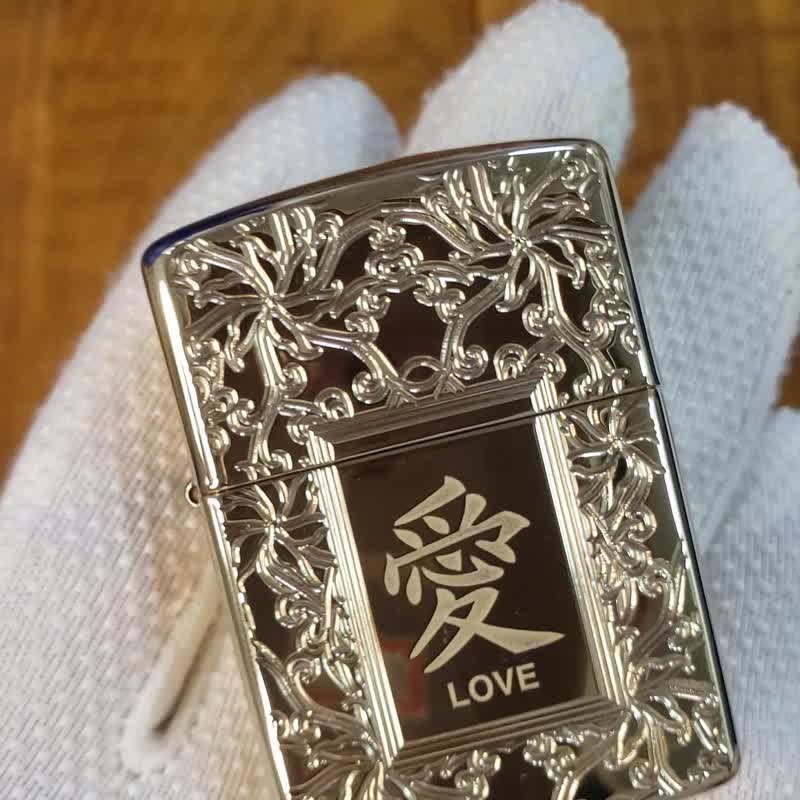 [ZIPPO Official Flagship Store] The Extraordinary Love (thickened version) Windproof Lighter 49022