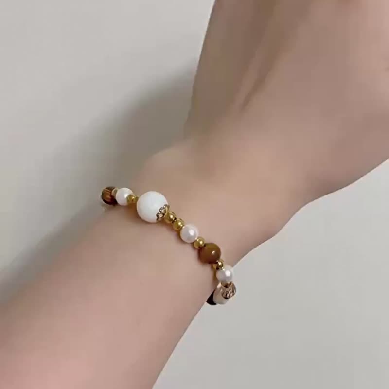 Mimis設計款 琥珀珍影  母乳水晶手鍊 - 嬰兒手鍊/飾品 - 水晶 