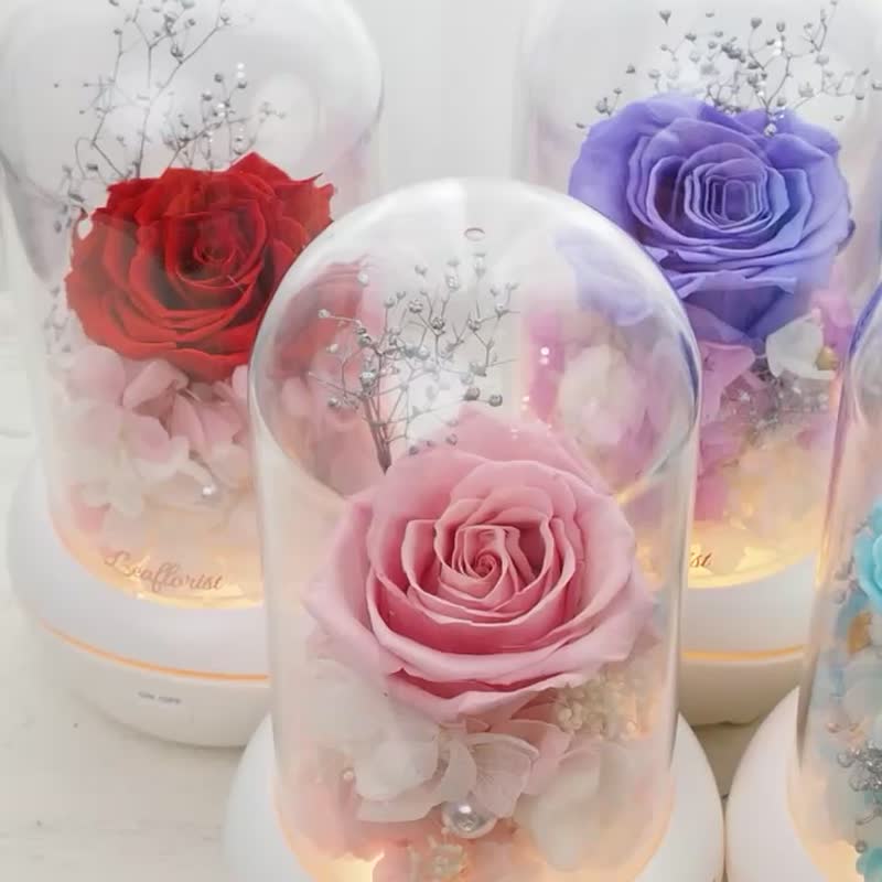 Limited Time Offer Japanese Preserved Flower Aroma Diffuser Gift Box Set Free Natural Aromatherapy Essential Oil - Fragrances - Plants & Flowers Purple
