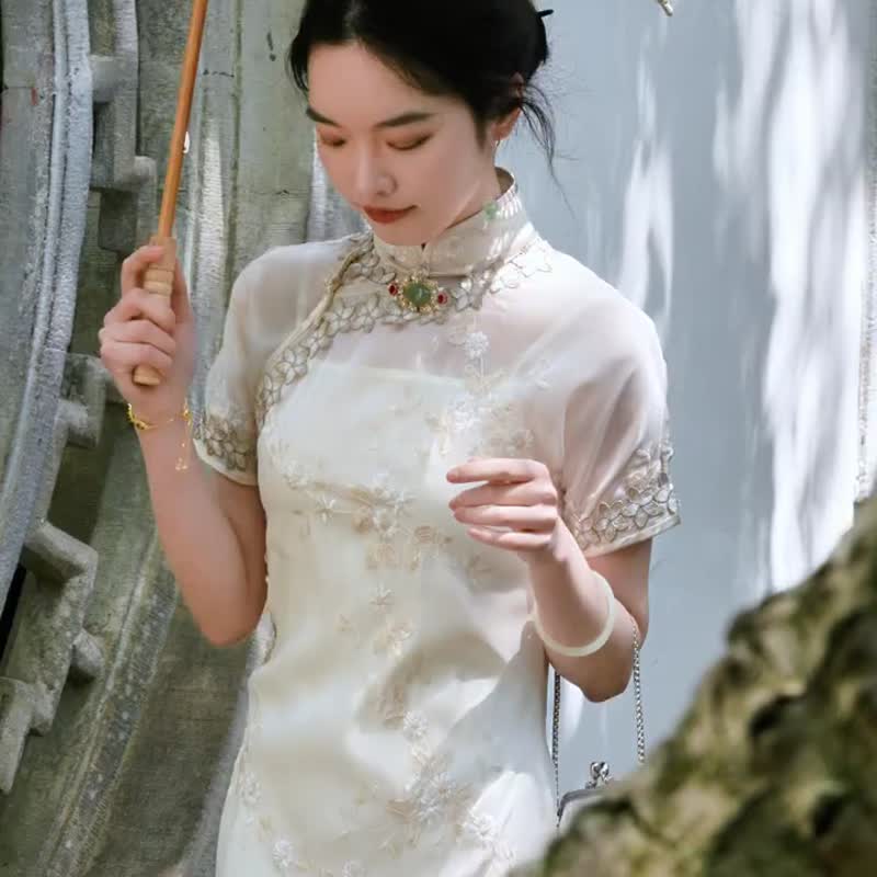 Luoyue Chengsha 新しい中国風のレトロなオーガンジー美少女古代