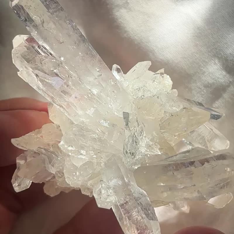 高質 哥倫比亞 利姆利亞 雷姆利亞 白水晶簇 水晶原礦 天然原石 - 擺飾/家飾品 - 水晶 透明