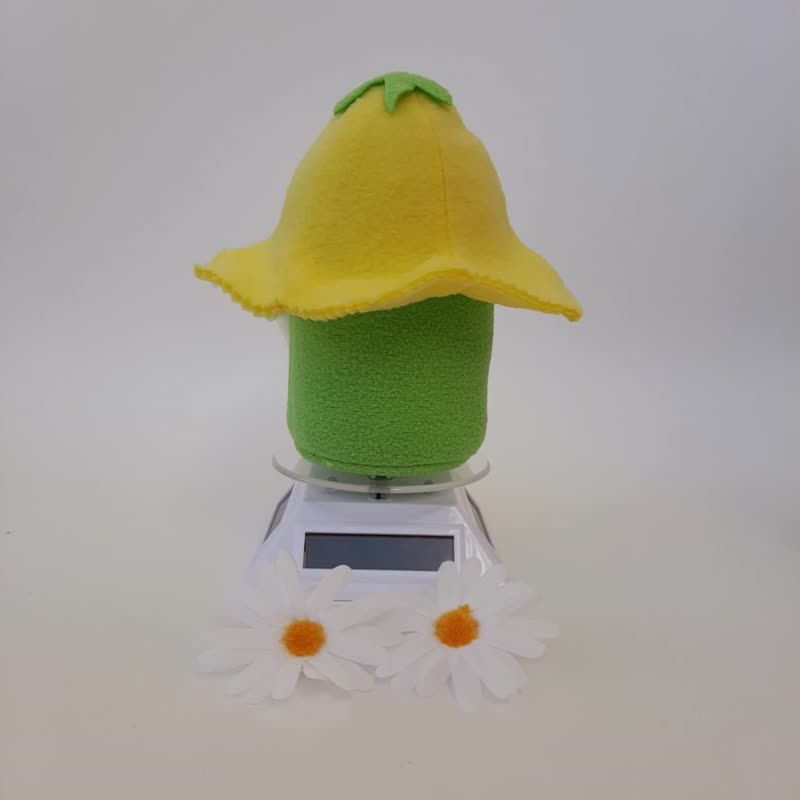 Small Gnome Tiered Tray Décor, Spring Gnome Flower, Summer Gnome, Plush Gnome - 公仔/玩偶 - 環保材質 黃色