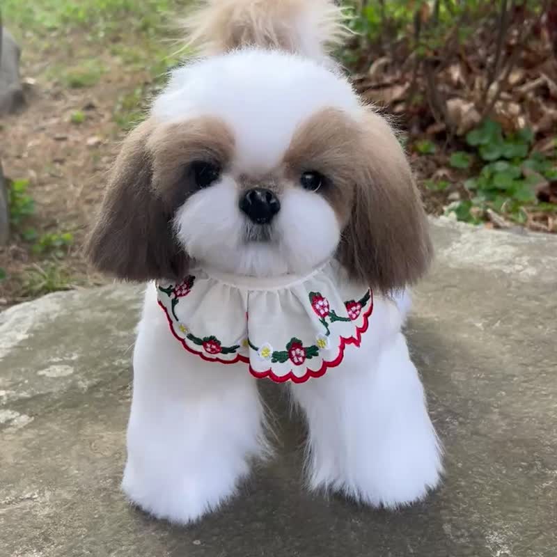 獅子狗 逼真的毛絨玩具 - 公仔/玩偶 - 其他材質 多色
