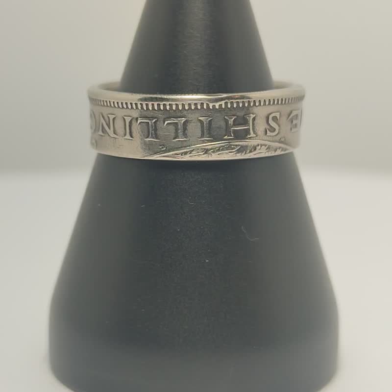 Britain 1 shilling Ring, Britain Coin Ring For Woman, Great Britain Coin Ring - 戒指 - 其他金屬 