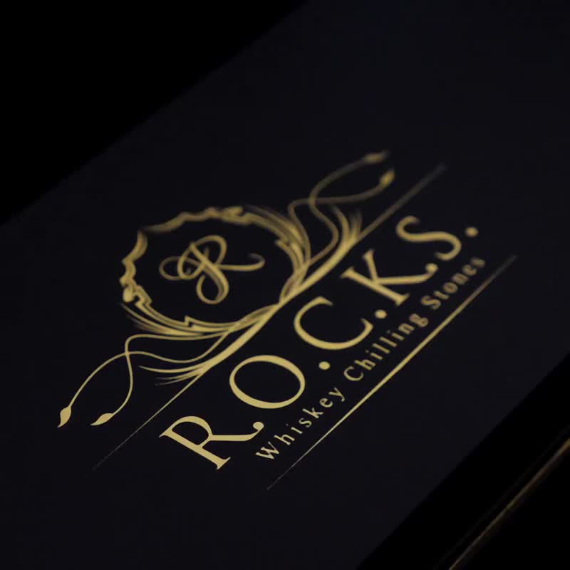 現貨R.O.C.K.S. / 棕梠玻璃威士忌雙酒杯禮盒 - 酒杯/酒器 - 石頭 