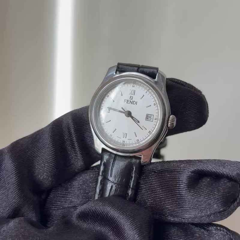 Fendi中古錶/復古時鐘/時鐘/老錶/vintage watch/女錶 - 女錶 - 其他金屬 銀色