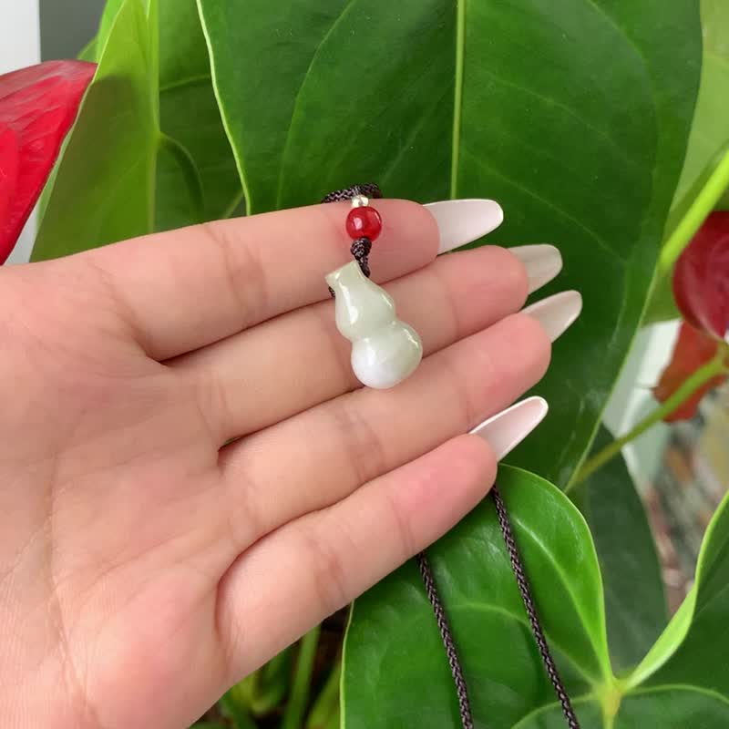 Natural Burmese Jadeite Pendant Necklace Product A - Necklaces - Gemstone Green