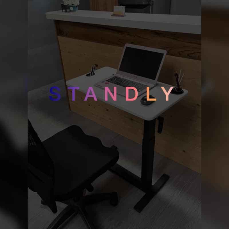 24時間発送 - STANDLY [AL0205 リフトサイドテーブル] 平行移動・回転モデル - 隠し滑車 - 6色 - 机・テーブル - その他の素材 ホワイト