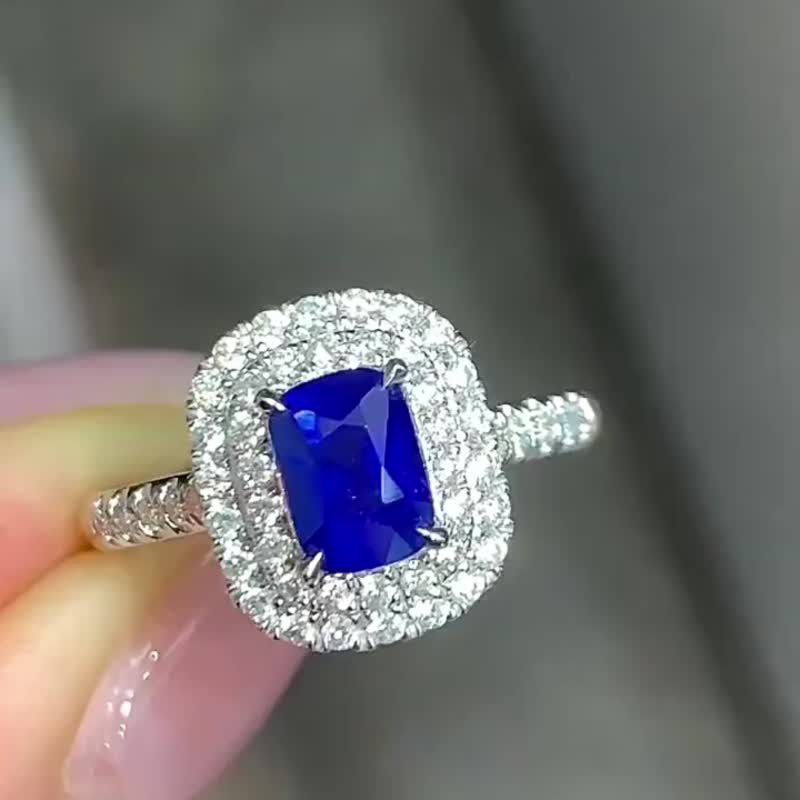 皇家藍寶石戒指  1.11克拉 - 戒指 - 寶石 