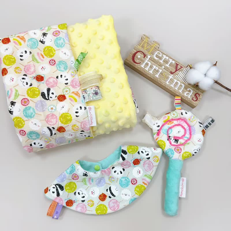 Lollipop Baby Full-Month Shower Gift Box - ของขวัญวันครบรอบ - ผ้าฝ้าย/ผ้าลินิน หลากหลายสี