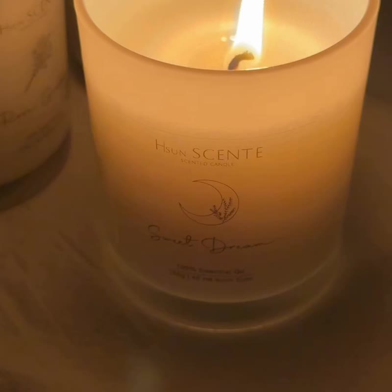 今晚好好眠 Sweet Dream-天然精油香氛蠟燭 薰衣草助眠 畢業禮物 - 香氛蠟燭/燭台 - 玻璃 
